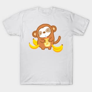 Cute Banana Milk Sloth T-Shirt